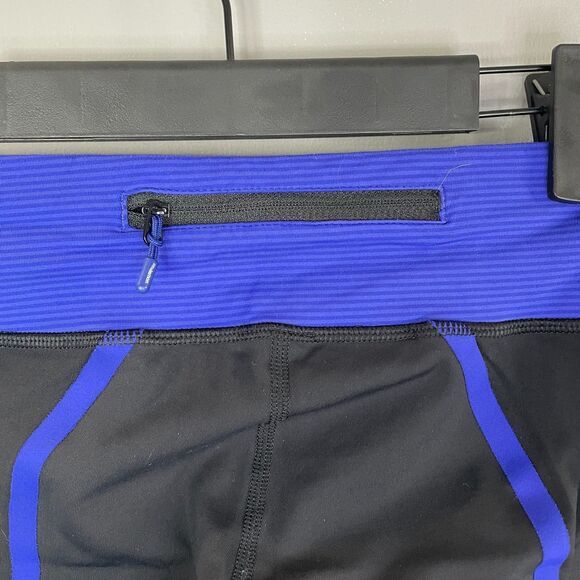 Lululemon Womens 4 Yoga Workout Black Leggings with Zipper Pocket - Picture 5 of 7